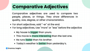 What Are Comparative Adjectives? Definition and Examples