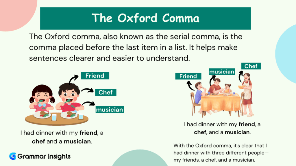 What is The Oxford Comma (Serial Comma)