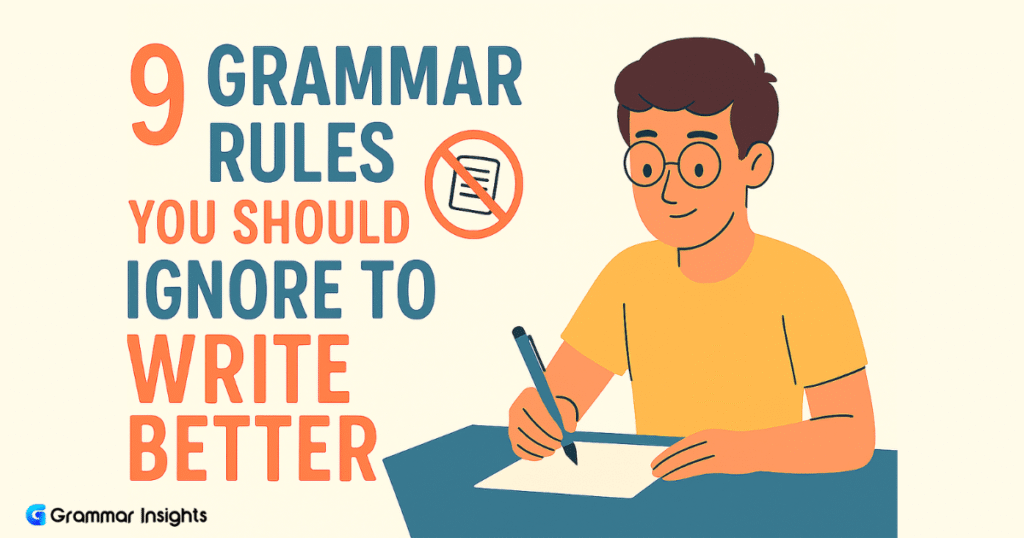 9 Writing Rules You Should Ignore