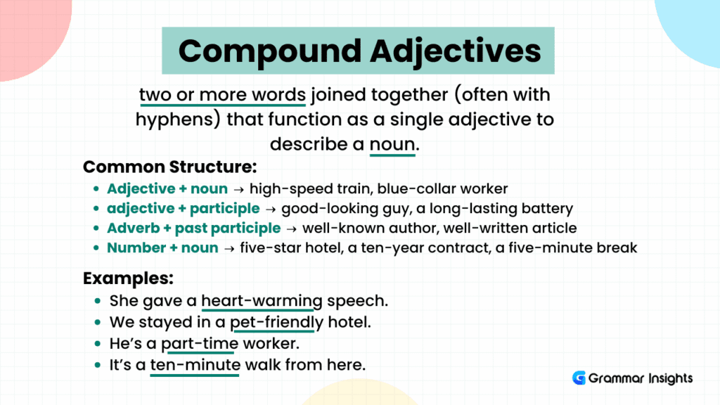 What are Compound Adjectives?