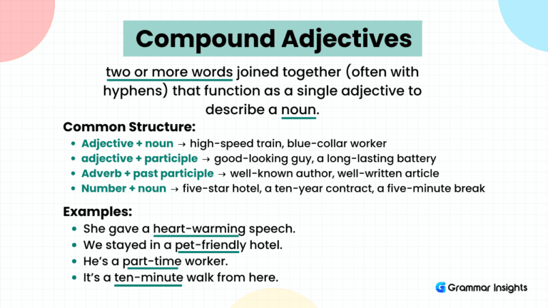 What are Compound Adjectives?